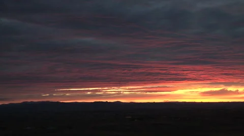 Fade to Black sunset Stock Footage 54742278