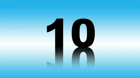 Fade to blue timer Stock Footage 378200