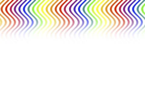 Fade down wave stripes pride flag lgbtq holiday rainbow colors  pattern flag Illustrazione stock