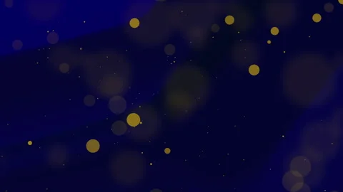 Fade navy blue background with abstract combination and simple gold particle Video stock 289282590