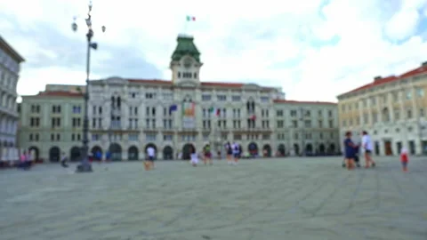 Fade in of the Palazzo del Comune in Trieste Stock Footage 161985744