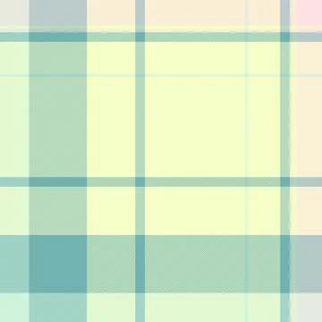 Fade plaid texture fabric, checks seamless tartan textile. Curtain vector c.. Stock Illustration
