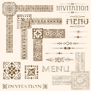 Faded border elements イラスト素材