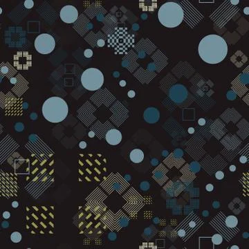 Faded geometric seamless pattern Stock Illustration