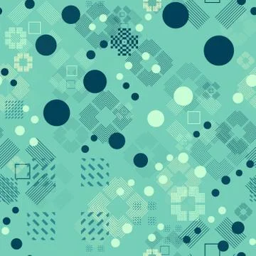 Faded geometric seamless pattern Stock Illustration