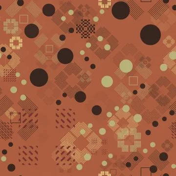 Faded geometric seamless pattern Stock Illustration