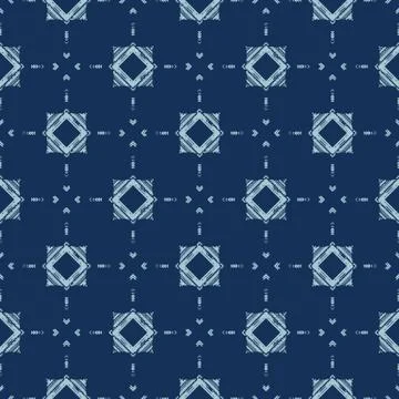 Faded Geometric Tie Dye Effect Background. Seamless Pattern Abstract Textile イラスト素材