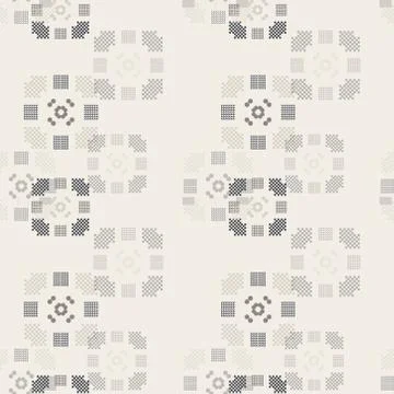 Faded geometry vertical seamless pattern Stock Illustration