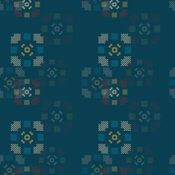 Faded geometry vertical seamless pattern Stock Illustration