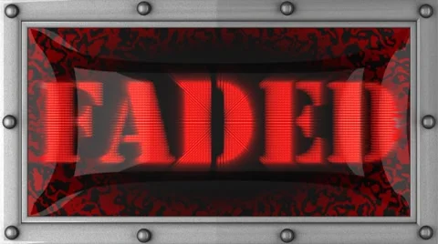 Faded on led Stock Footage 8720040