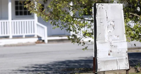 Faded Open Sign Stock Footage 127584384