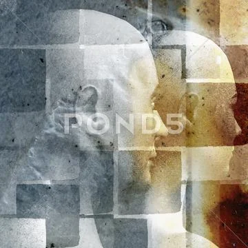 Faded picture Stock Illustration