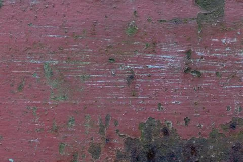 Faded Red Industrial Surface Texture Background Heavily Distressed Weathere.. Stock Photos