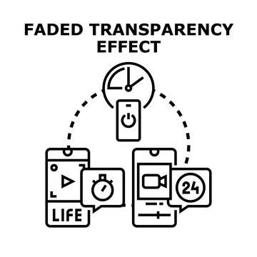 Faded transparency effect concept vector illustration Stock Illustration