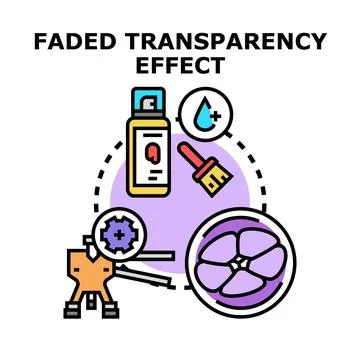 Faded transparency effect concept vector illustration Stock Illustration