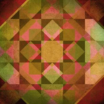 Faded vintage canvas pattern Red, brown and green overlapping retro canvas... 스톡 사진
