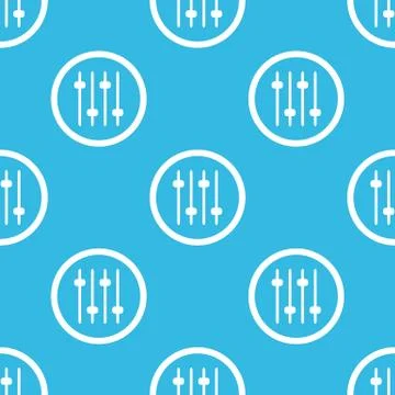 Faders sign blue pattern Stock Illustration