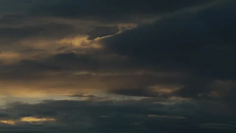 Fading Daylight Behind Heavy Overcast Sky in Norway Stock Footage 344088115