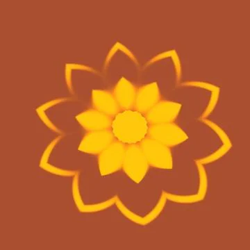 Fading Flower Stock Illustration