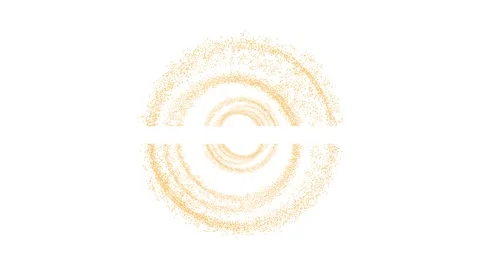 Fading gold dust and glitter explosion animation video on white background Stock Footage 343698738