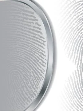 Fading gray fingerprints Stock Illustration