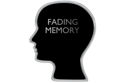 FADING MEMORY concept Stock Illustration