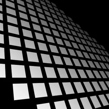 Fading mosaic of squares. Vanishing pattern in perspective. 스톡 일러스트