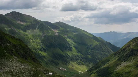 Fagaras Mountains shadows 4K Stock Footage 40661351