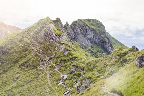 Fagaras Mountains from top view Stock Photos