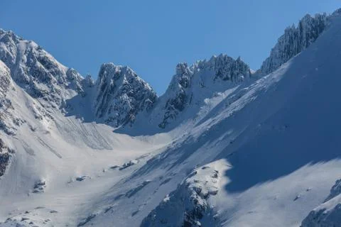The fagaras mountains in winter Stock Photos