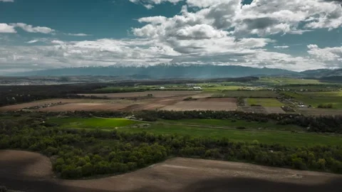 Fagarasi Mountains and Clouds Hyperlapse Stock Footage 271649125