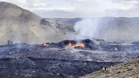 Fagradalsfjall volcano Stock Footage 204901965