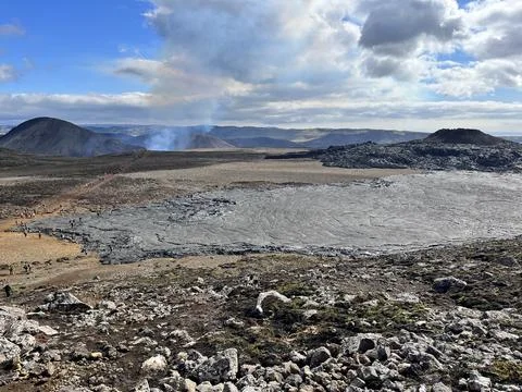 Fagradalsfjall volcano Stock Photos