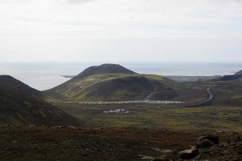 Fagradalsfjall volcano Stock Photos