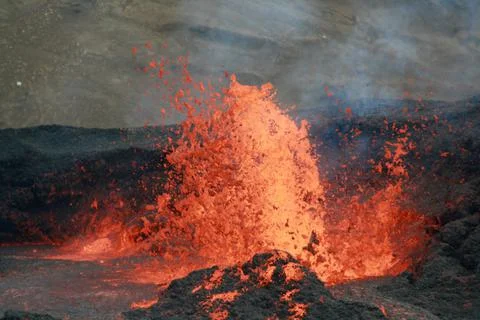 Fagradalsfjall volcano Foto stock