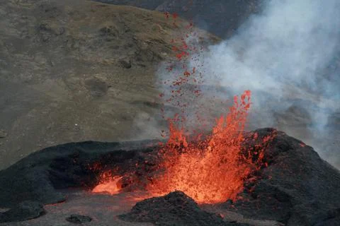 Fagradalsfjall volcano Foto stock