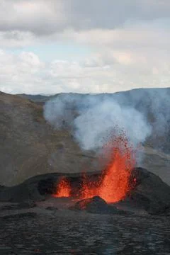Fagradalsfjall volcano Stock Photos