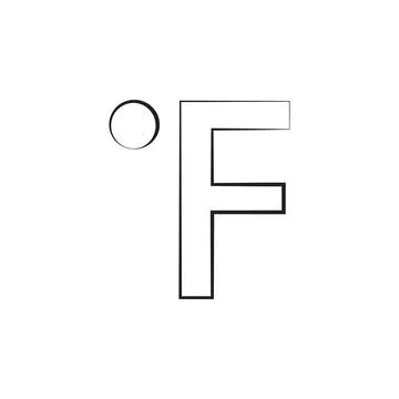 Fahrenheit sign icon. Elements of weather signs icon. Premium quality graphic 스톡 일러스트