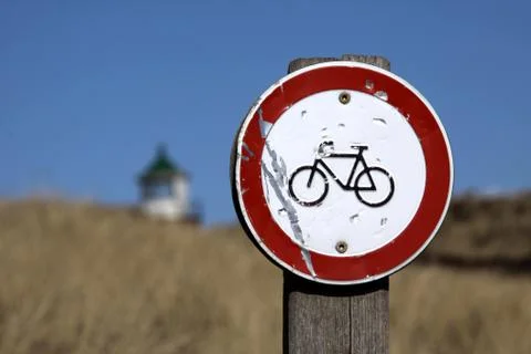 Fahrräder verboten Stock Photos