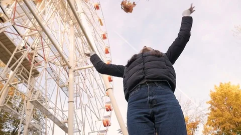Fail in autumn park Stock Footage 85422461