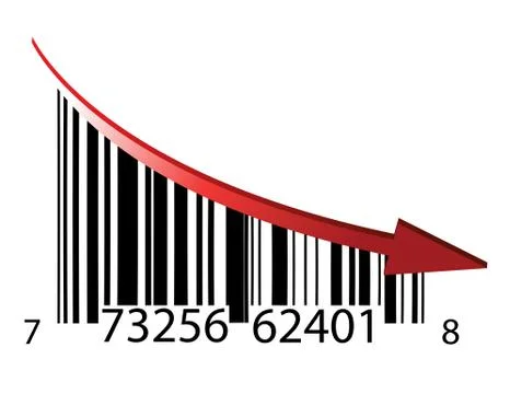 Fail bar code illustration design over a white background Stock Illustration
