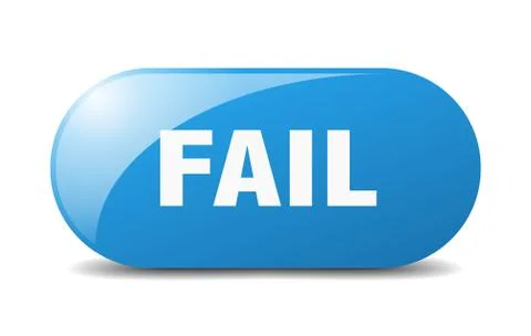 Fail button. fail sign. key. push button. Stock Illustration