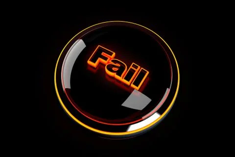 Fail Button Illustration Illustrazione stock