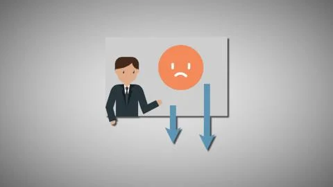 Fail color fading effect mp4 video Stock Illustration