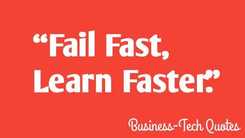Fail fast, learn faster. イラスト素材