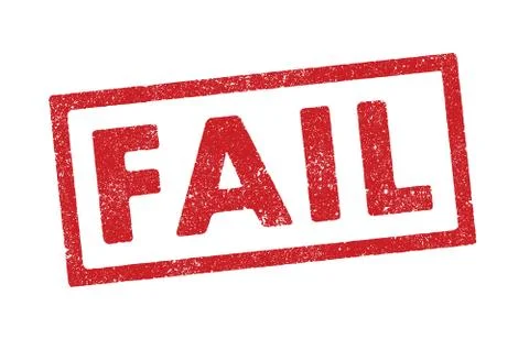 Fail ink stamp Stock Illustration