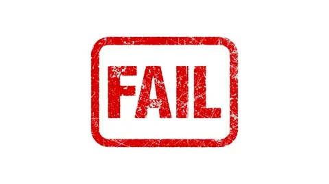 FAIL stamp Stock Footage