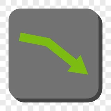 Fail Trend Rounded Square Button Stock Illustration