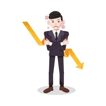Failed businessman illustration Stock Illustration