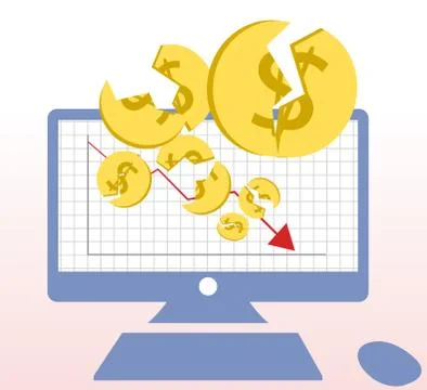 Failed Investment Stock Illustration